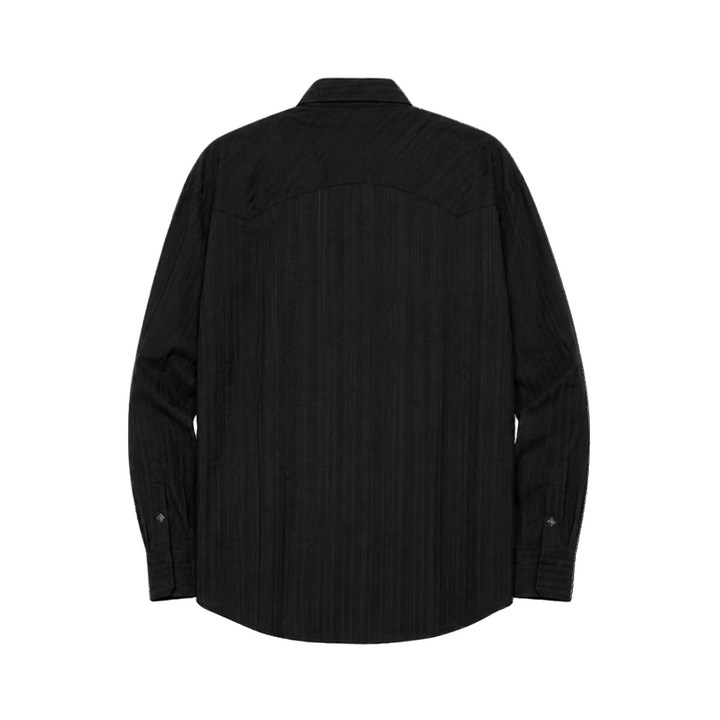 Maxidi Black Western Long Sleeve Button Up