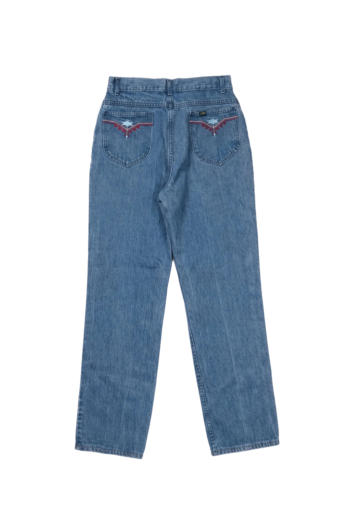 Lee Embroidered Pocket Vintage Medium Wash Jeans