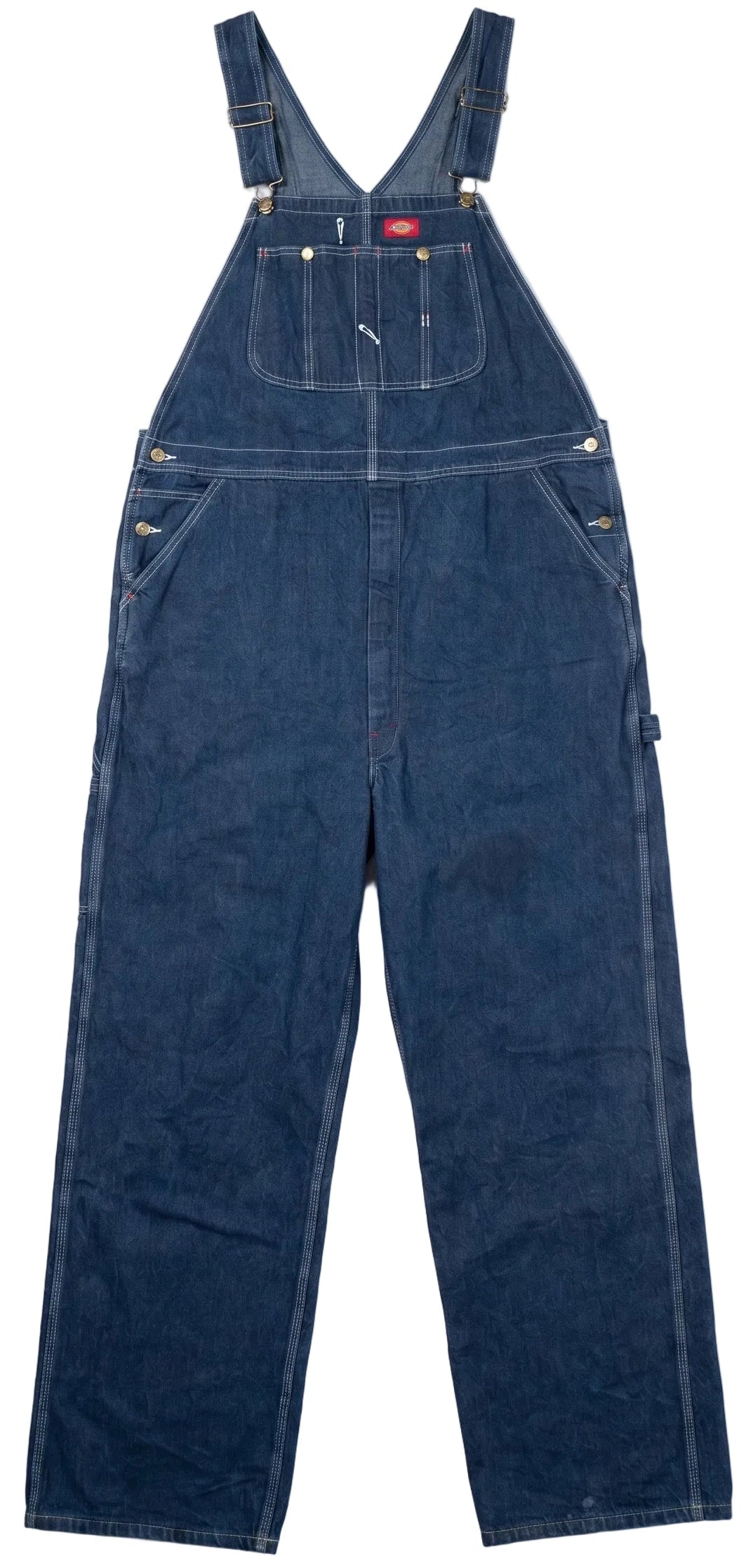 Dickies Dark-Wash Denim Overalls