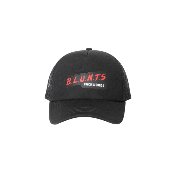 Black 'B.L.U.N.T.S. Backwoods' Foam Trucker