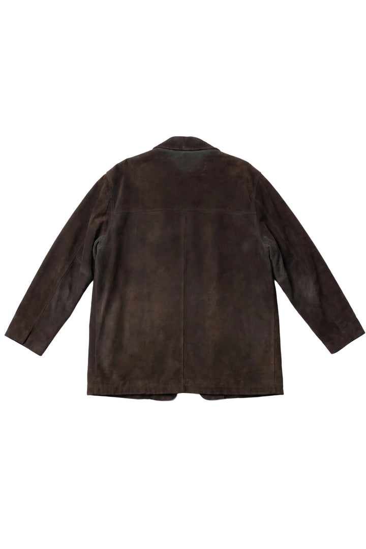 Vintage Banana Republic Brown Suede Leather Coat
