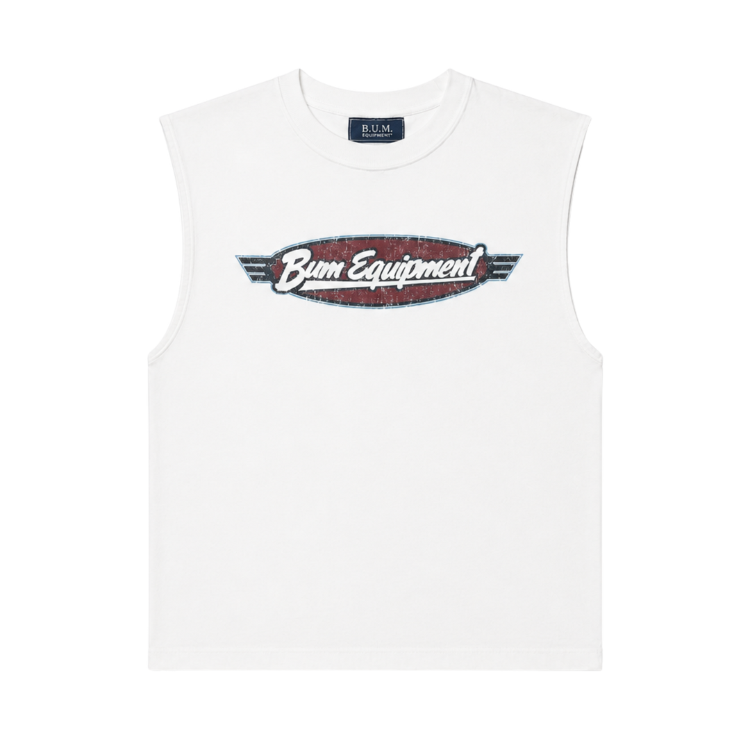 B.U.M. Equipment Vintage Logo Muscle Tee