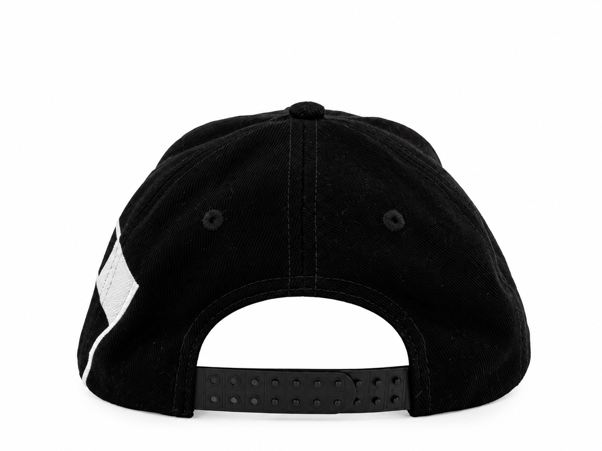 Black Suede-Style 'Peterbilt' Racing Hat