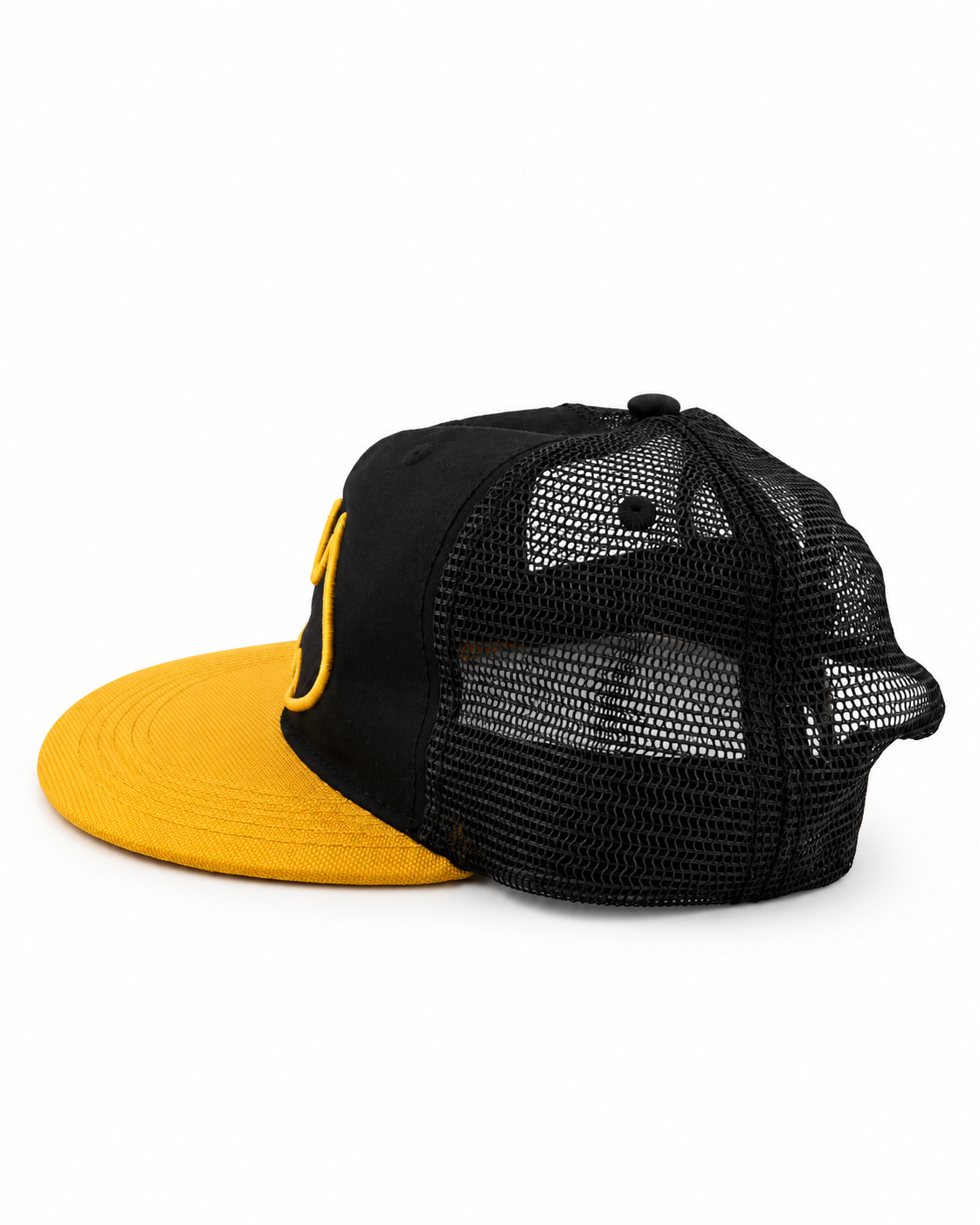 90s Black & Yellow Six Flags 'Batman' Trucker Hat