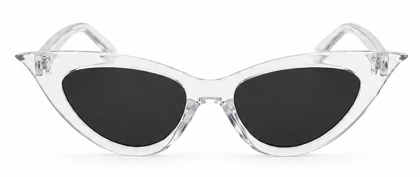 Clear 'Cat-Eye' Sunglasses