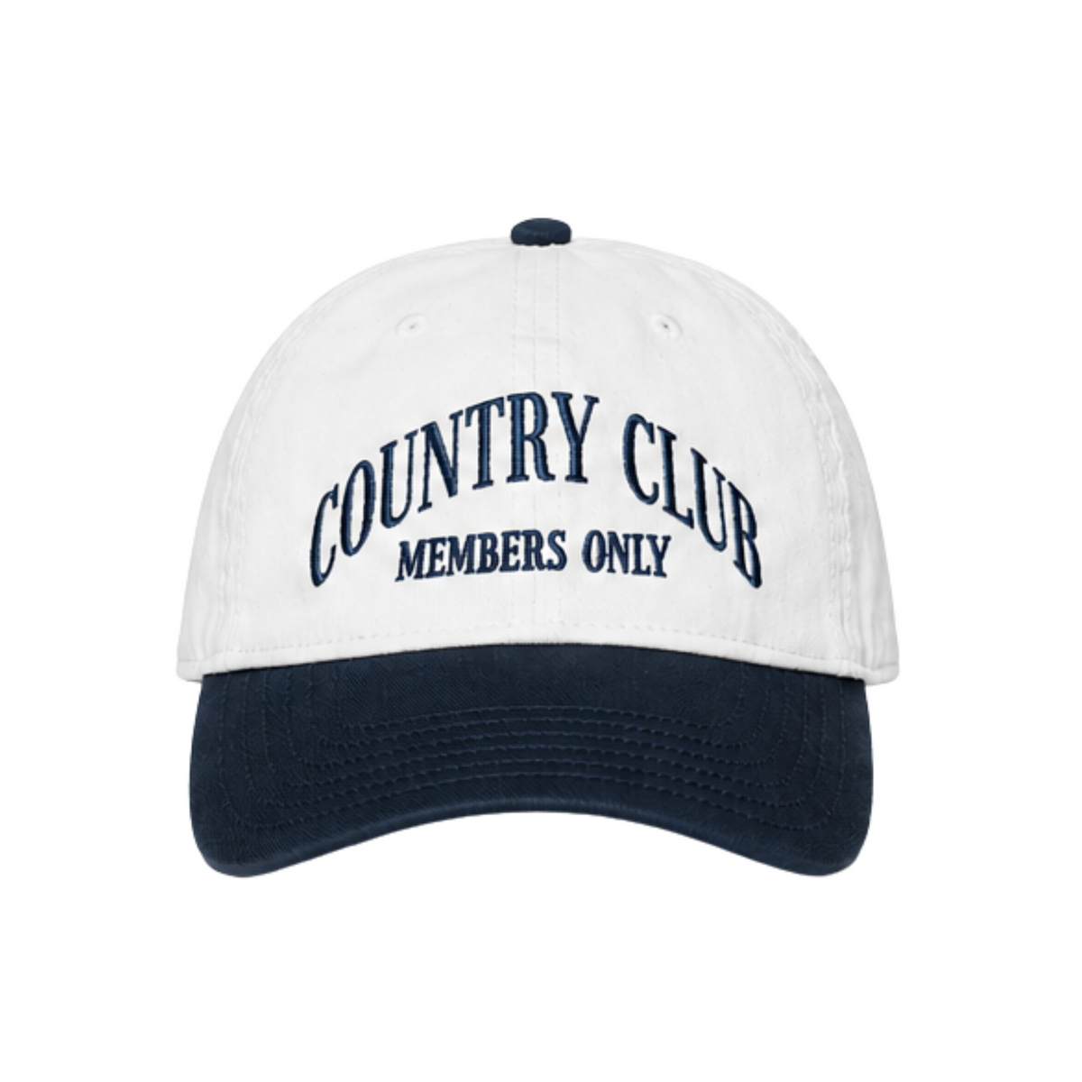 Navy & White 'Country Club Members Only' Cap