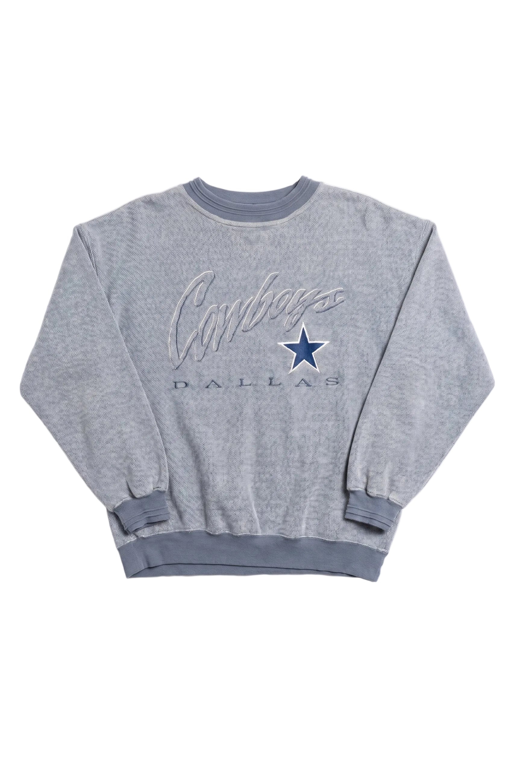 Vintage Lee Dallas Cowboys Textured Crewneck Sweatshirt — Men's Archive