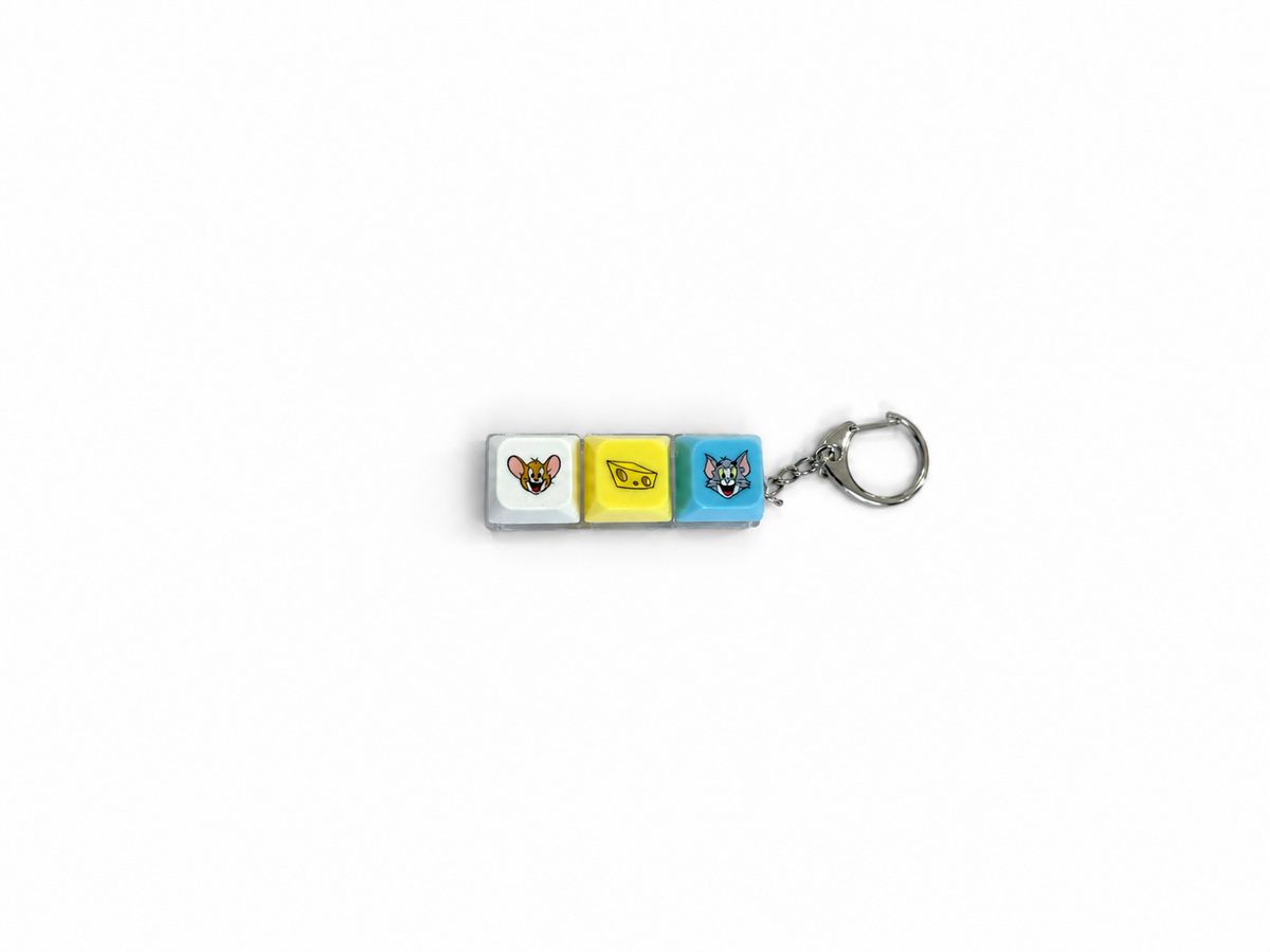 Tom and Jerry Keycap Keychain
