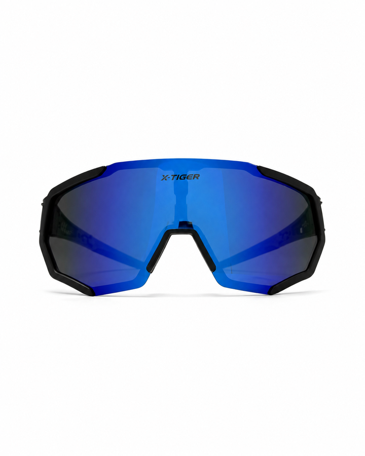 Blue Velocity Shield Sunglasses