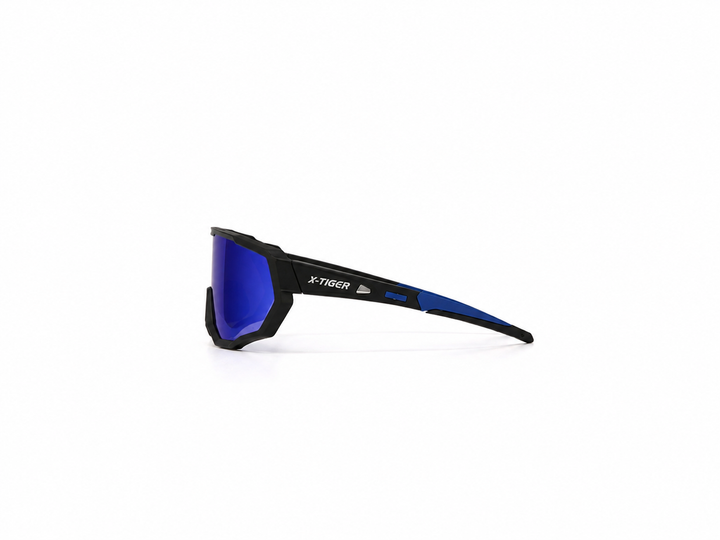 Blue Velocity Shield Sunglasses