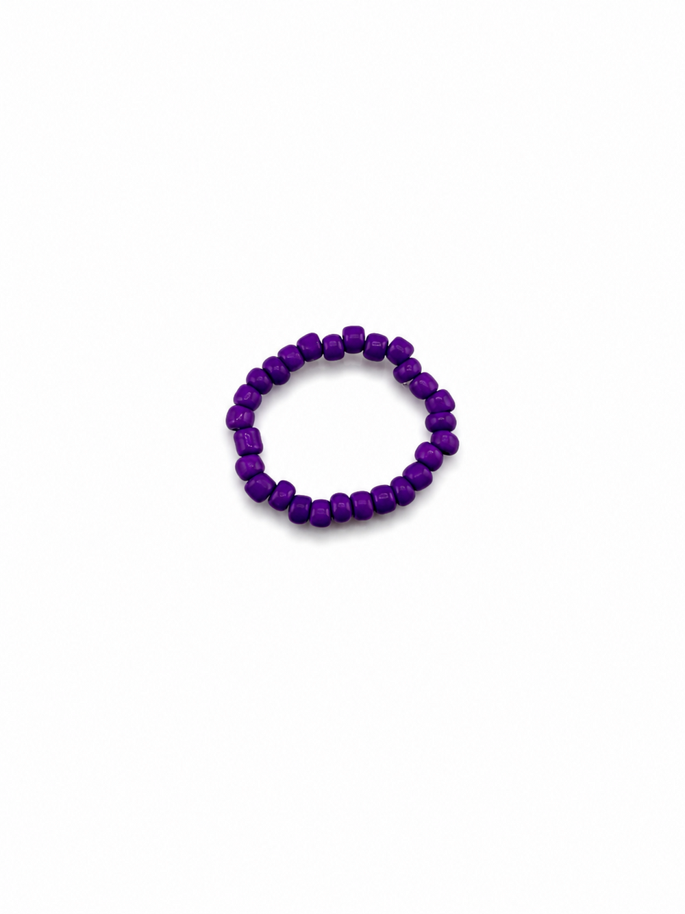 Purple Beaded Ring