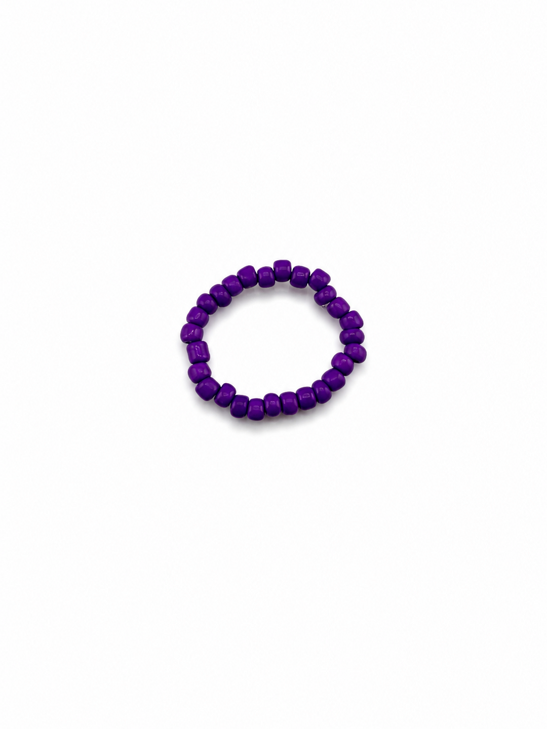 Purple Beaded Ring