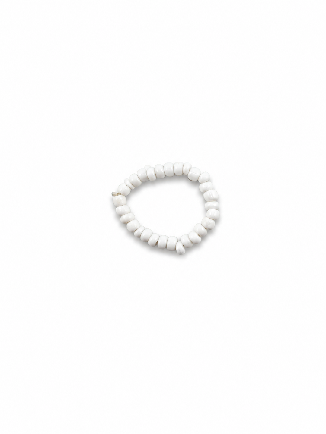 White Seed Bead Ring