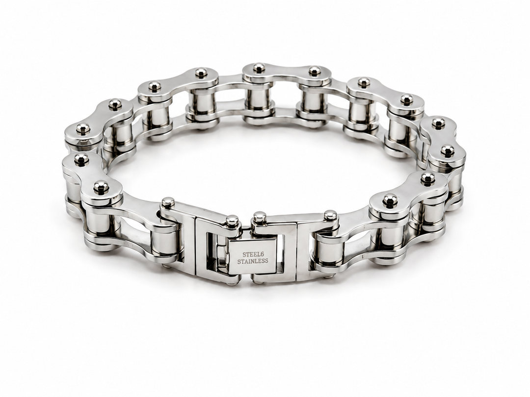 Silver Bicycle Chain Bracelet