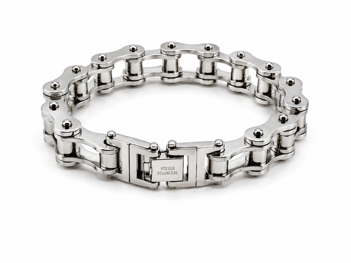 Silver Bicycle Chain Bracelet