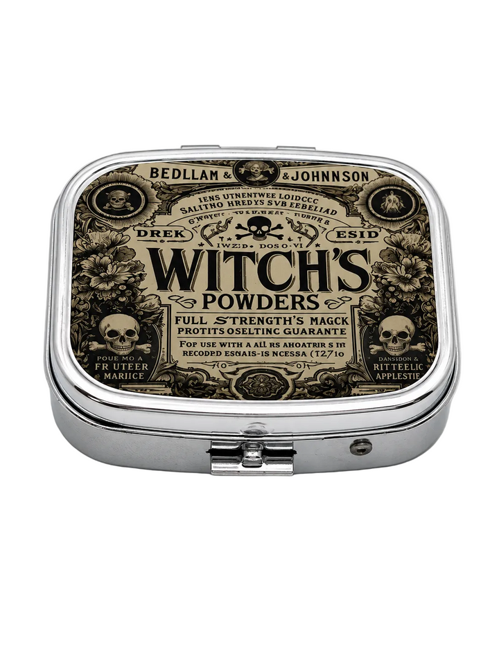 Witches Powder Mirrored Pill Case