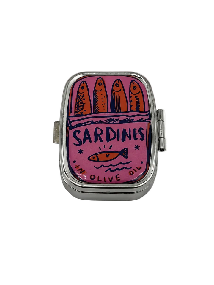 Sardines Mirrored Pill Case