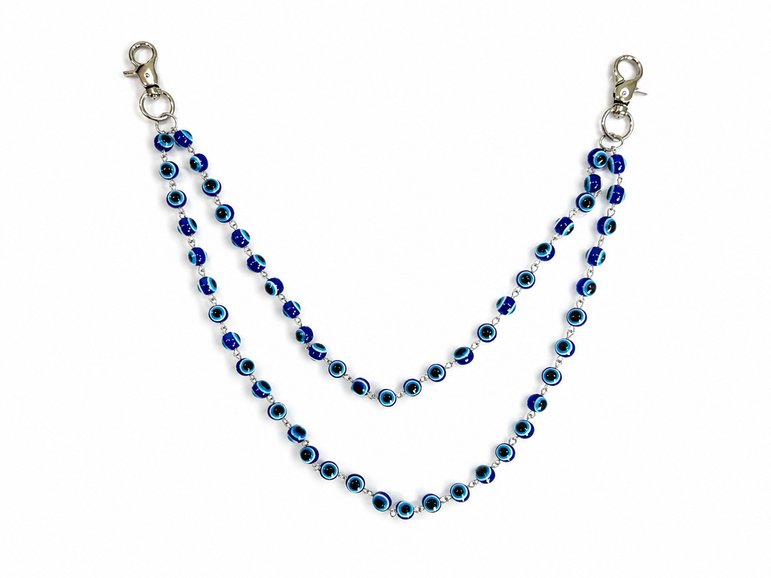 Double Chain Evil Eye Belt Chain
