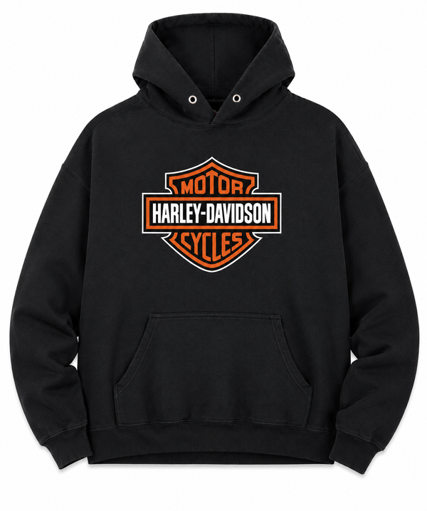 Vintage Harley-Davidson Motor Cycles Logo Pullover Hoodie