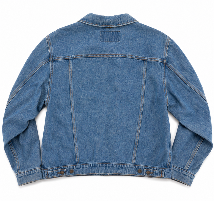 Vintage Wrangler Medium-Wash Denim Trucker Jacket