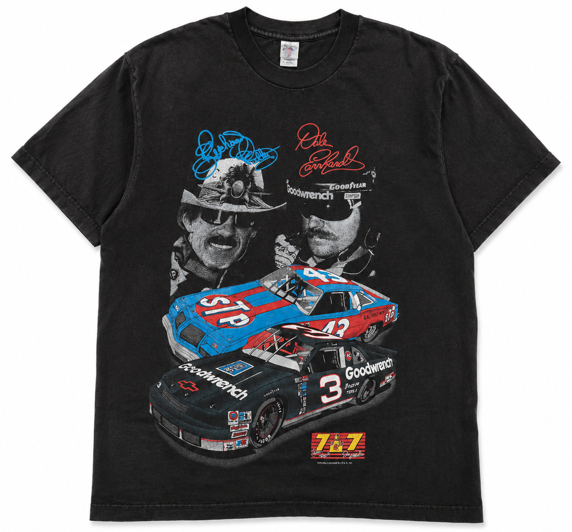 Vintage 7 & 7 Winston Cup Champions NASCAR Graphic T-Shirt