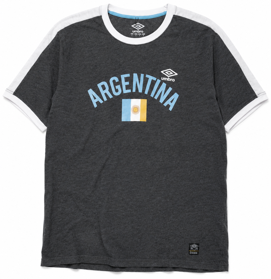 Vintage Umbro Argentina Ringer Soccer T-Shirt