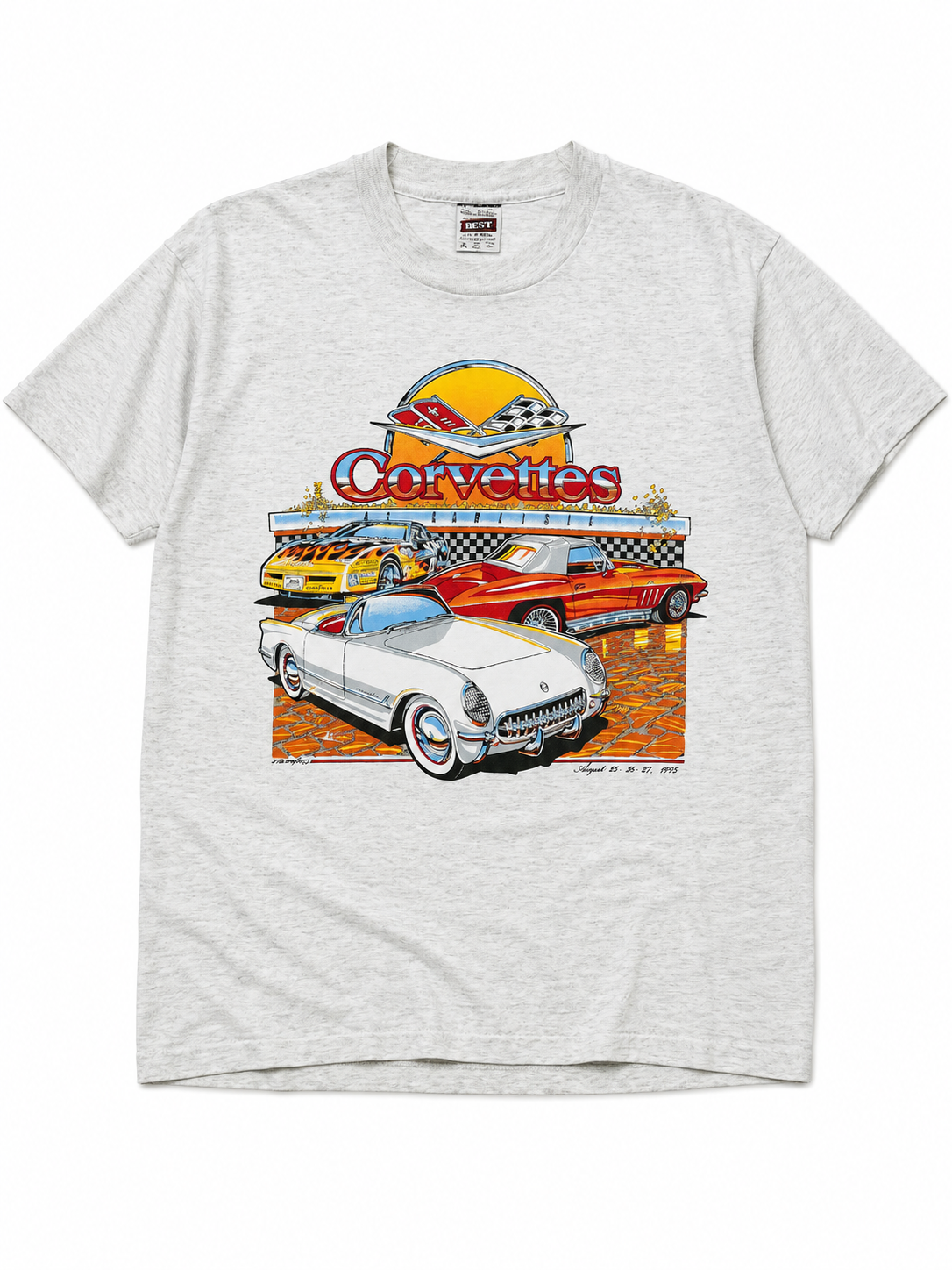 Vintage 1995 Corvette Car Show Graphic T-Shirt