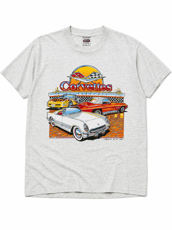Vintage 1995 Corvette Car Show Graphic T-Shirt