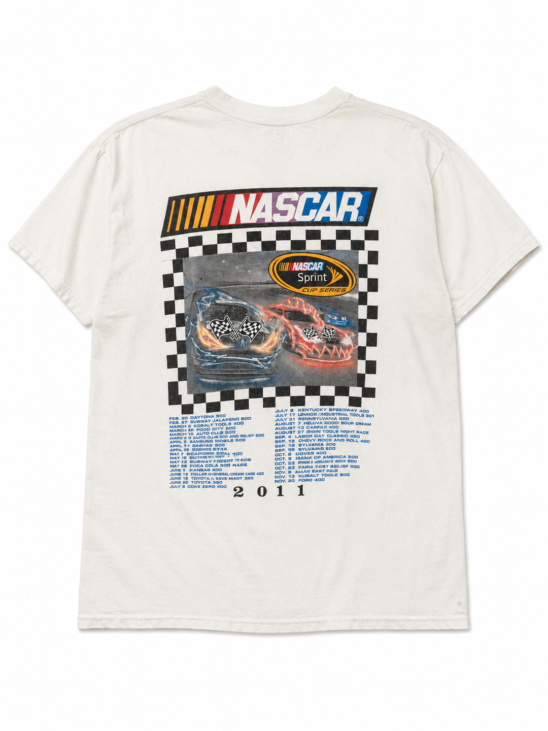 Vintage 2011 NASCAR Sprint Cup Series Kobalt Tools 400 Las Vegas T-Shirt