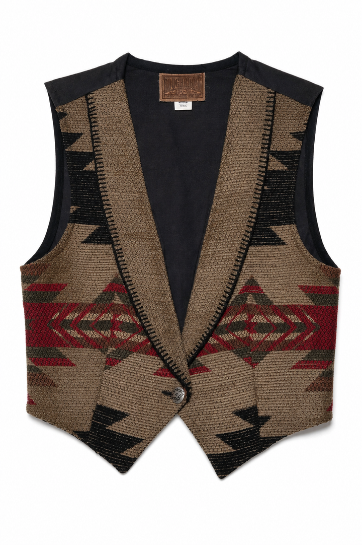 Vintage Rough Riders Southwestern Pattern Vest