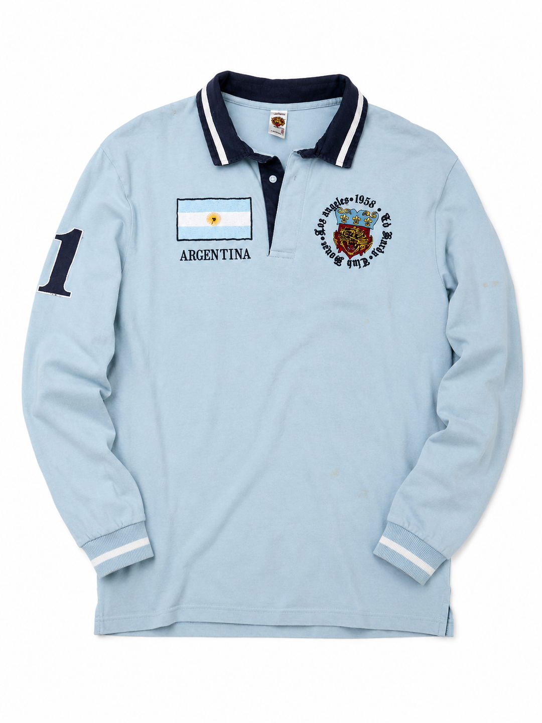 Vintage Ed Hardy Argentina Rugby Polo Shirt