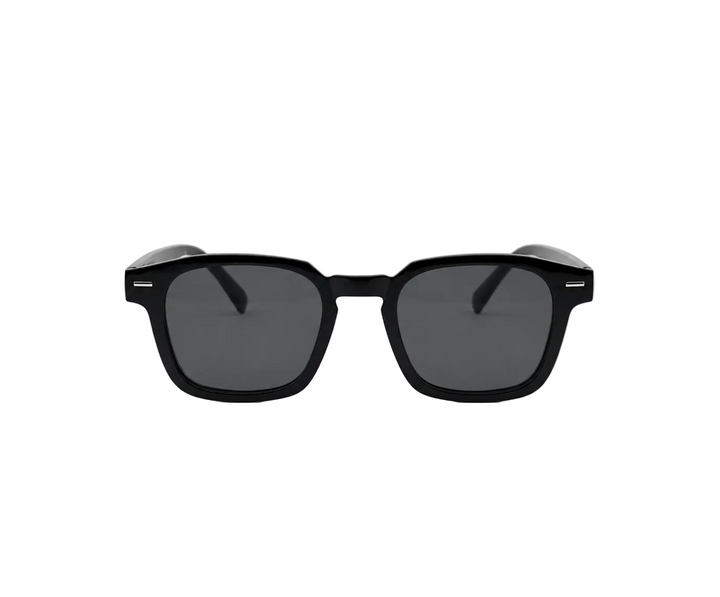 Midnight Black Square Sunglasses