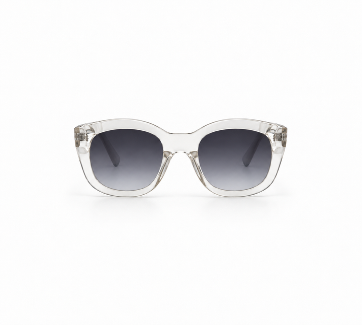 Le Specs Clear Oversized Square Sunglasses