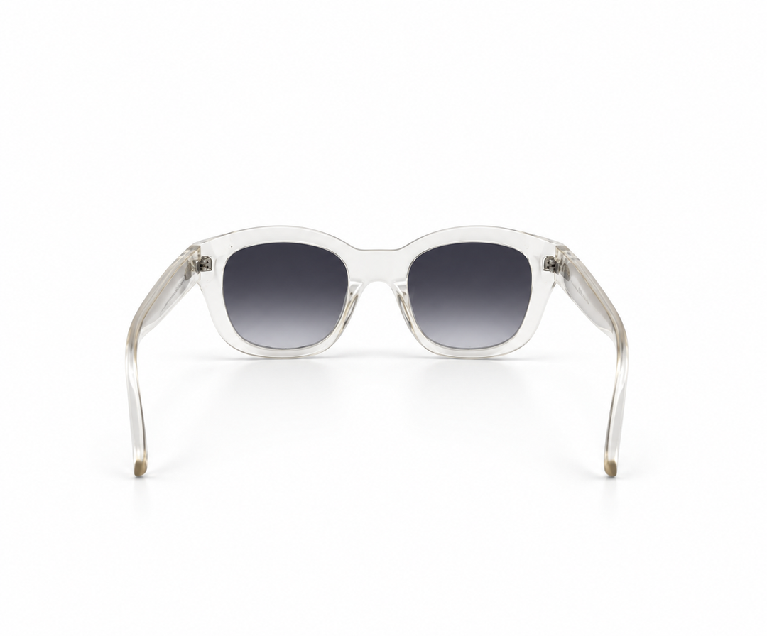 Le Specs Clear Oversized Square Sunglasses