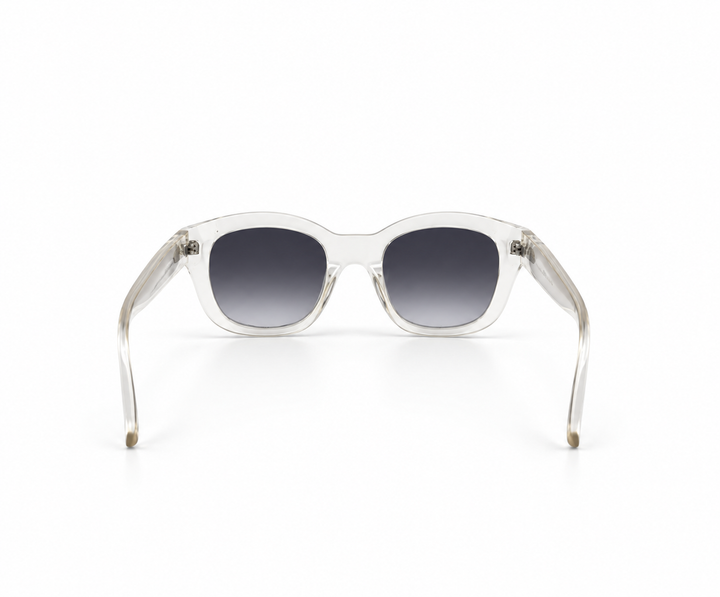 Le Specs Clear Oversized Square Sunglasses