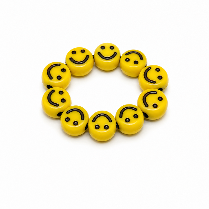 Happy Face Beaded Ring