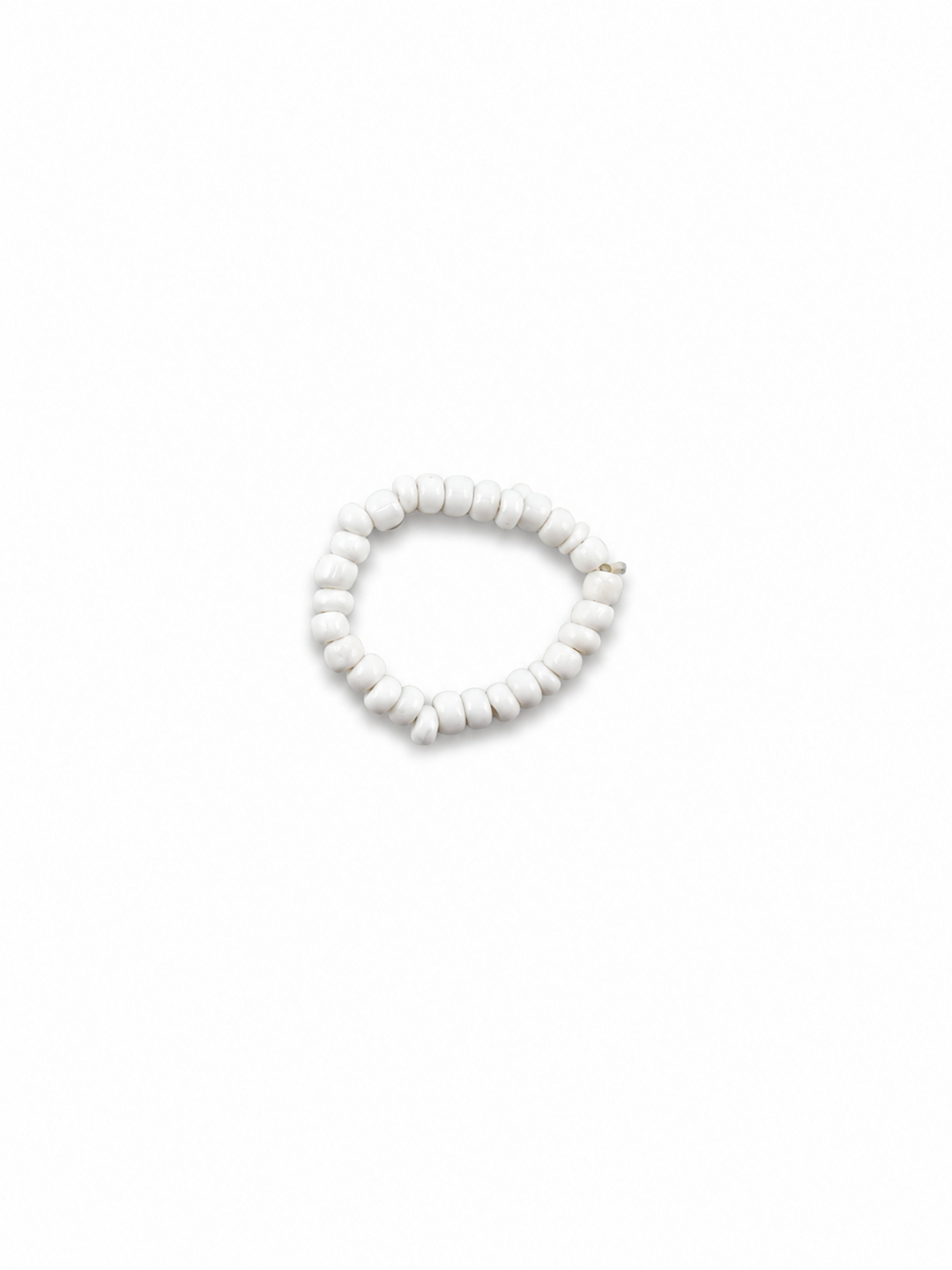 White Seed Bead Ring