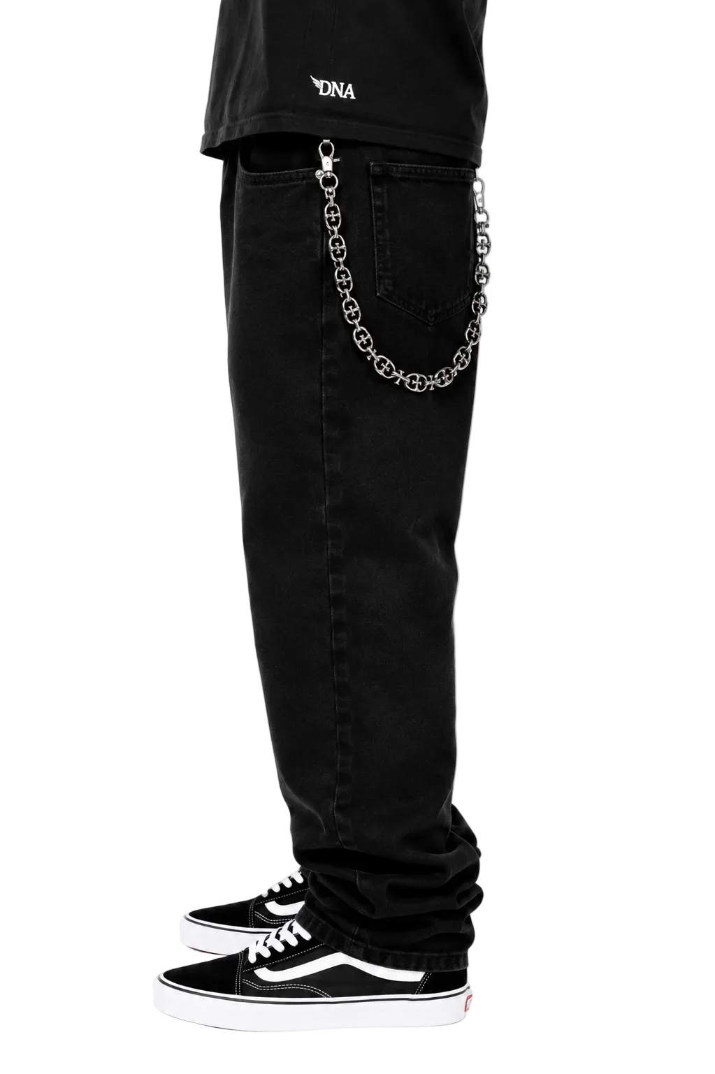 Silver Cross Link Belt Chain