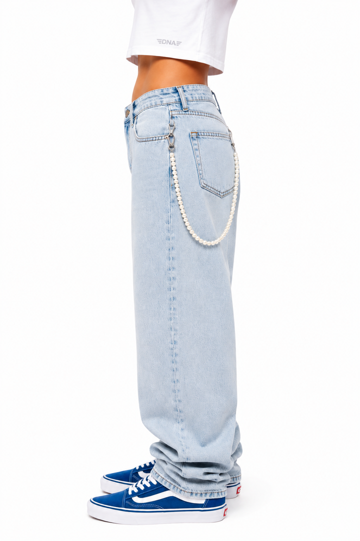 Pearl Belt Chain Femme