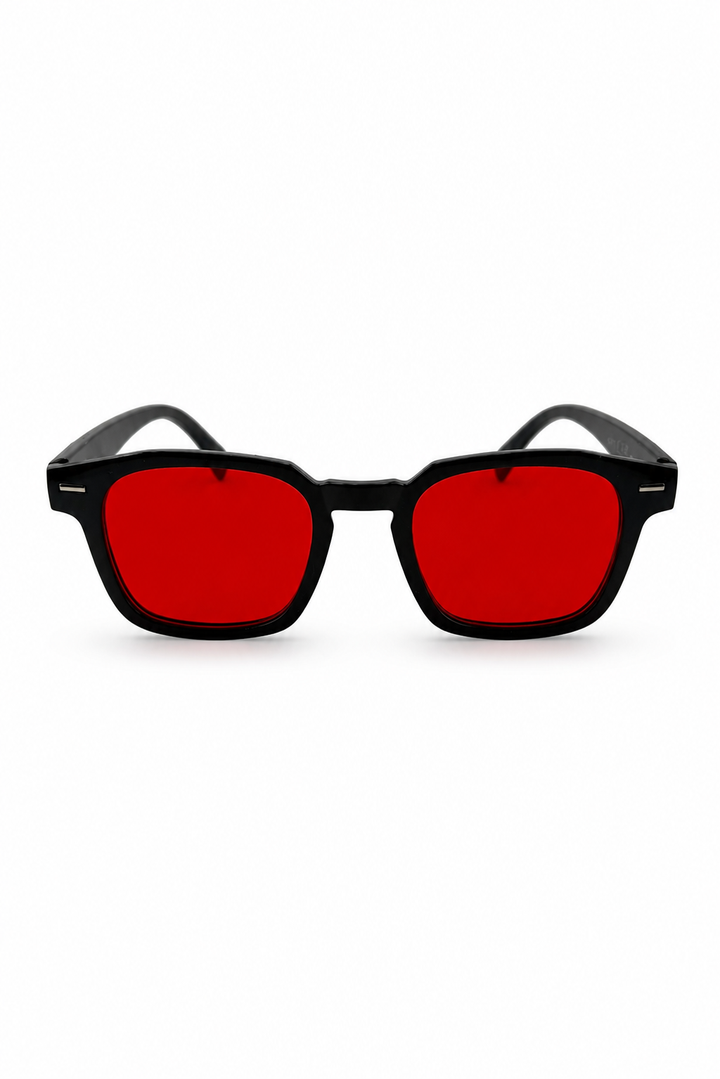 Crimson Vision Square Sunglasses