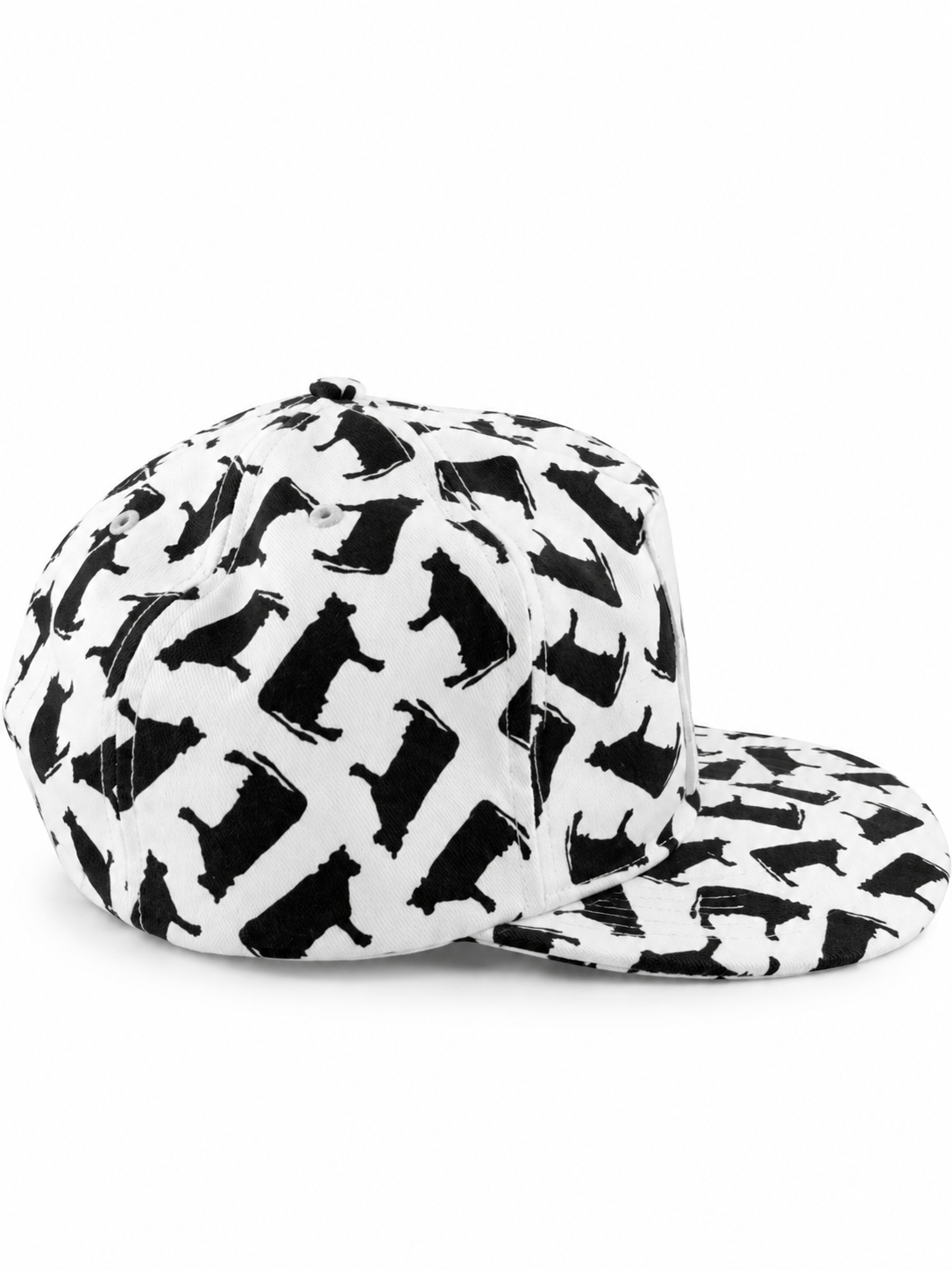 90s Alfa Laval Agri All Over Cow Print Snapback Hat