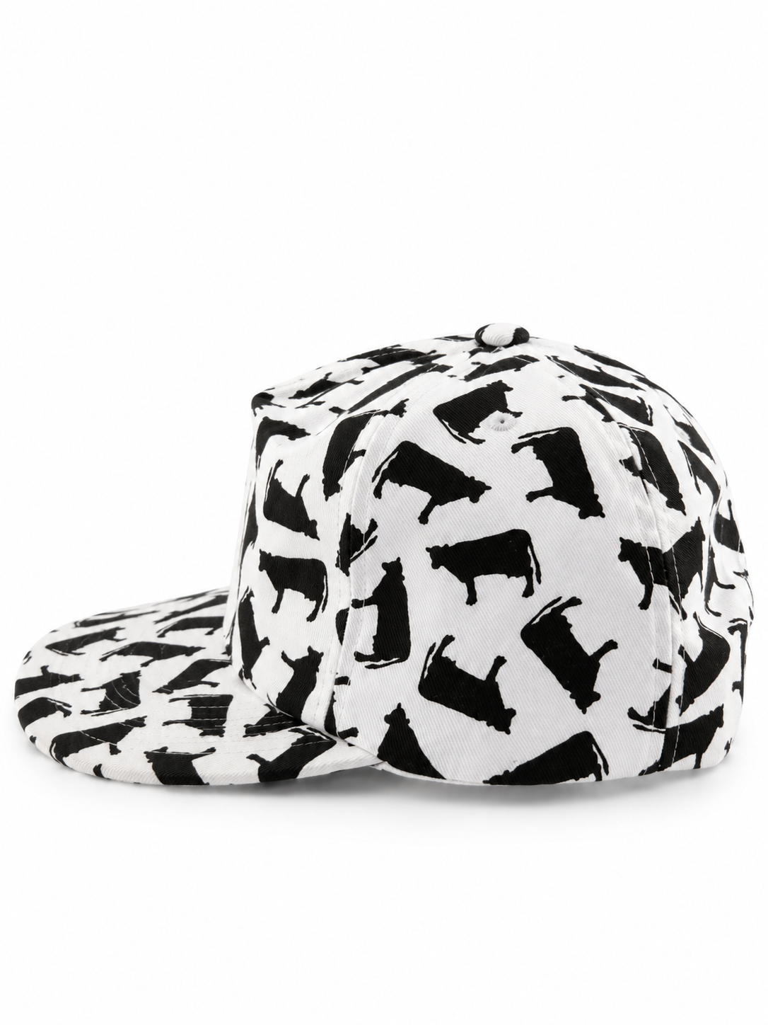 90s Alfa Laval Agri All Over Cow Print Snapback Hat
