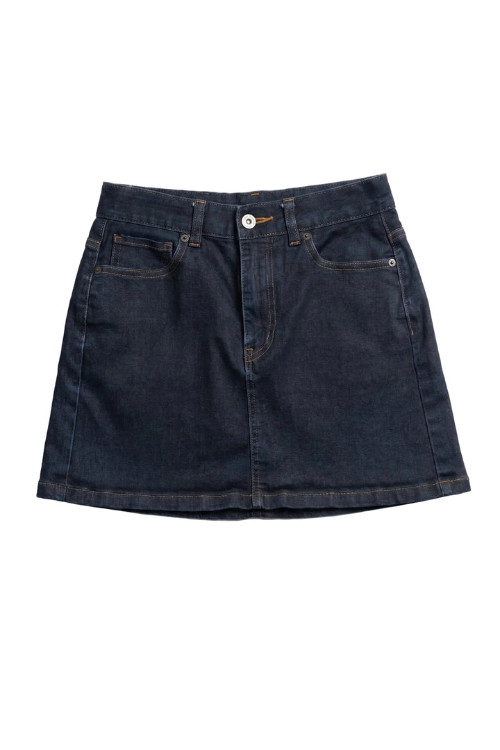 Dark Wash Denim Mini Skirt