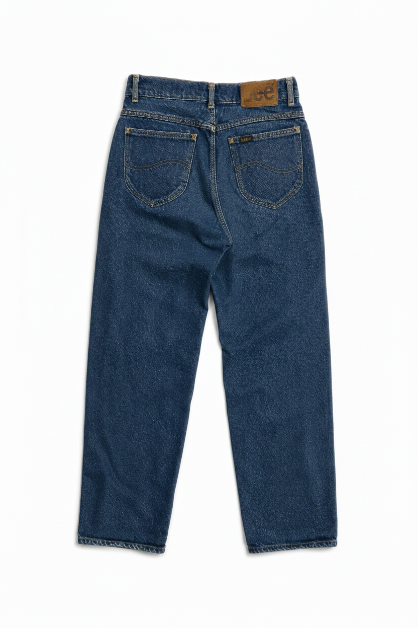 Vintage Lee High Rise Denim Jeans with Classic Back Pocket Stitching