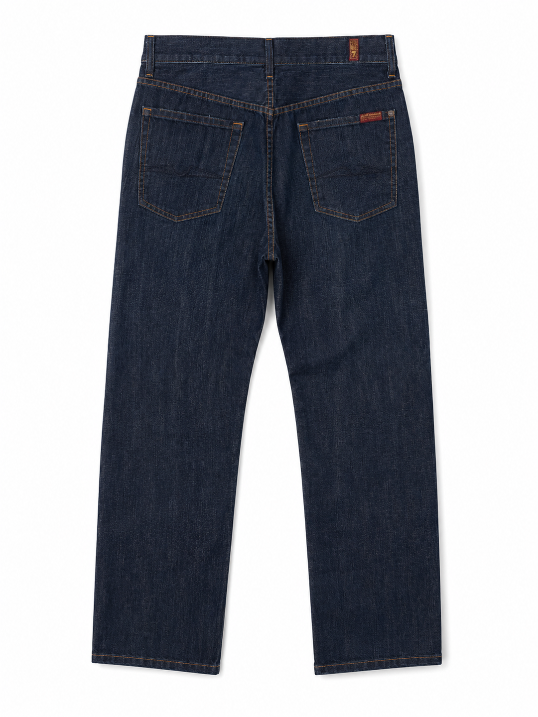 Dark Wash 7 For All Mankind Button-Fly Denim Jeans