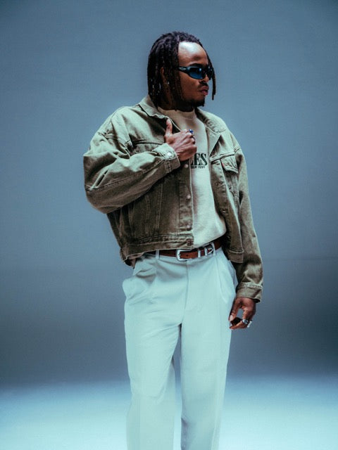 Vintage Levi’s Olive Green Denim Trucker Jacket