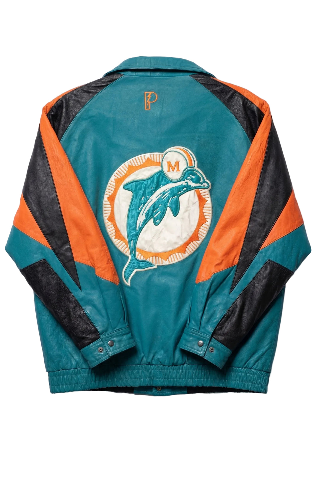 Vintage  Pro Player NFL Miami Dolphins Leather Varsity Jacket