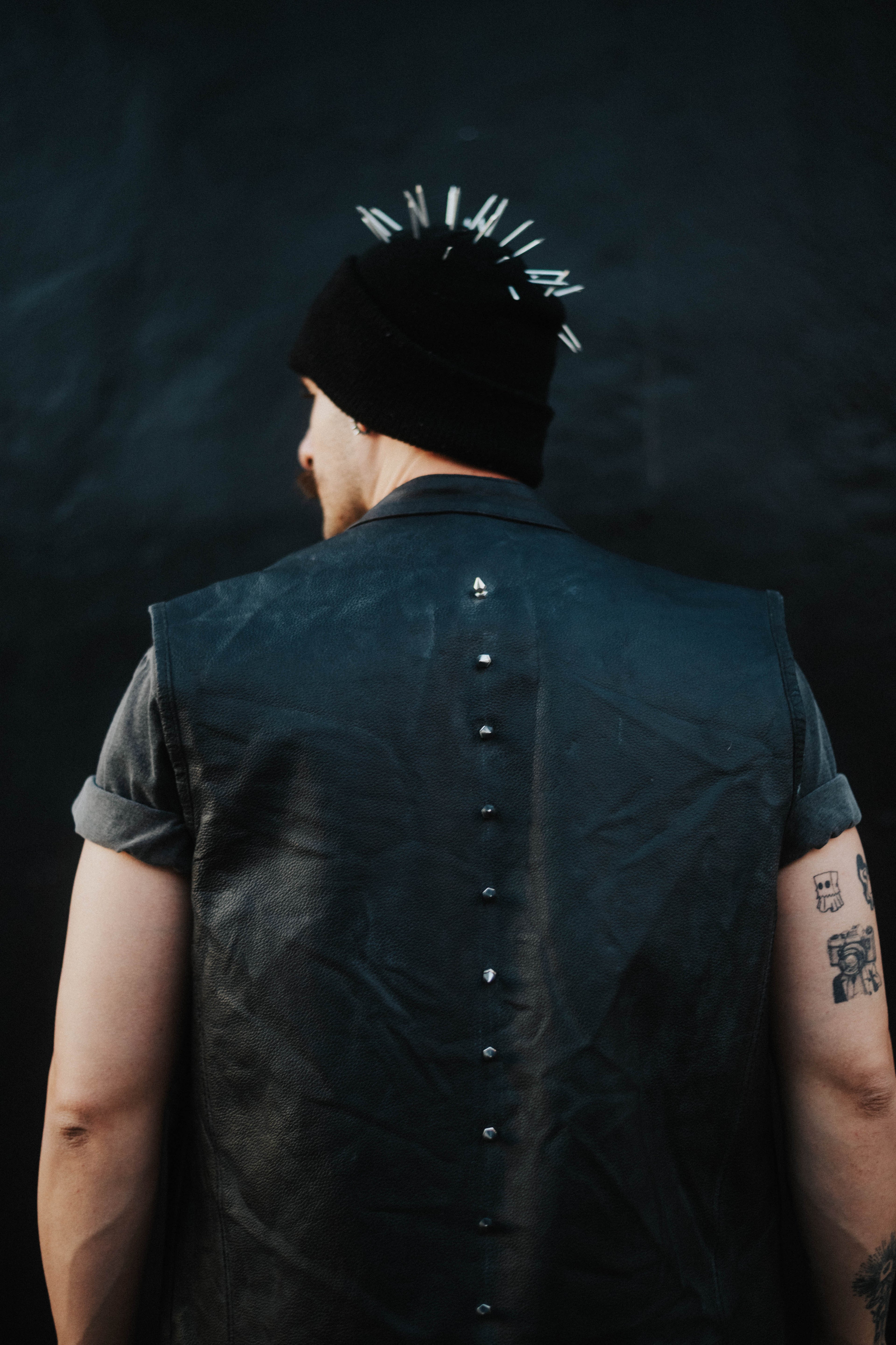 Spiked Punk-Rock Leather Vest