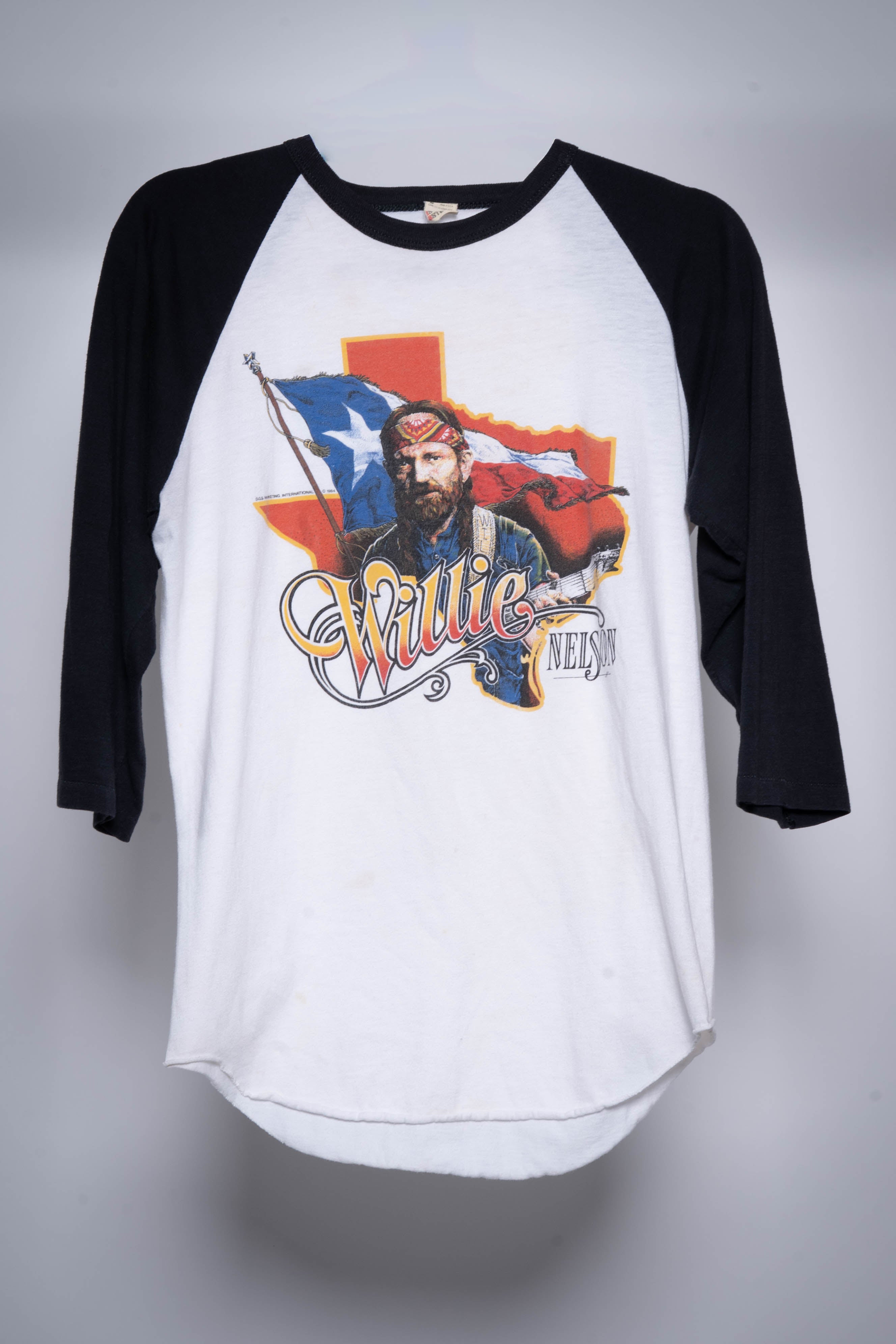 Willie Nelson Black and White Vintage Tee
