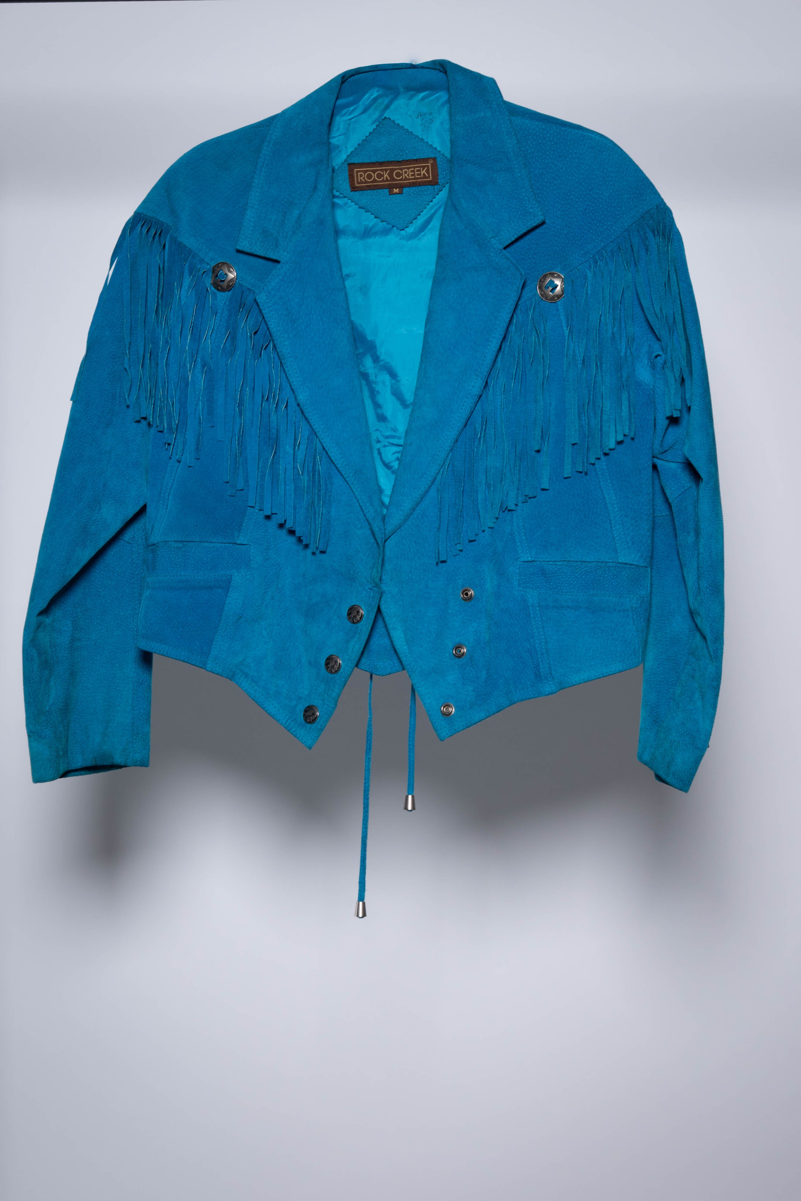 Rock Creek Teal Fringe Jacket